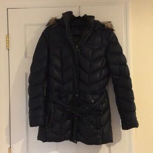 Lands End Down Winter Jacket Navy Size M